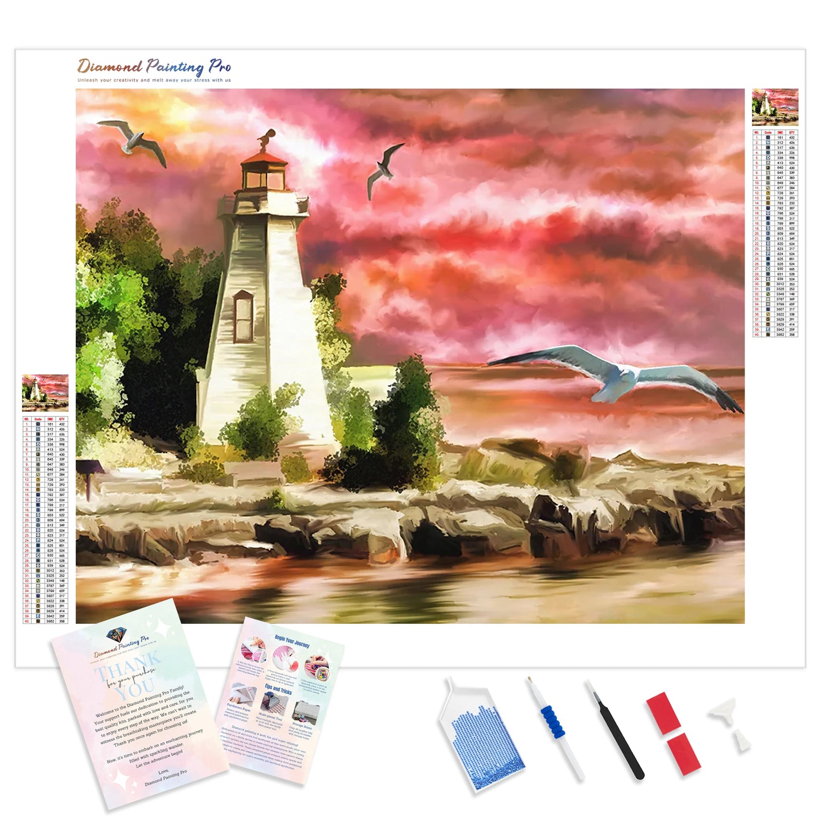 Beacon of Hope | Diamond Painting Kit - Full Drill - Square or Round Diamonds with AB Drills Option