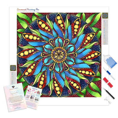 Mandalas Blooming | Diamond Painting Kit - Full Drill - Square or Round Diamonds with AB Drills Option