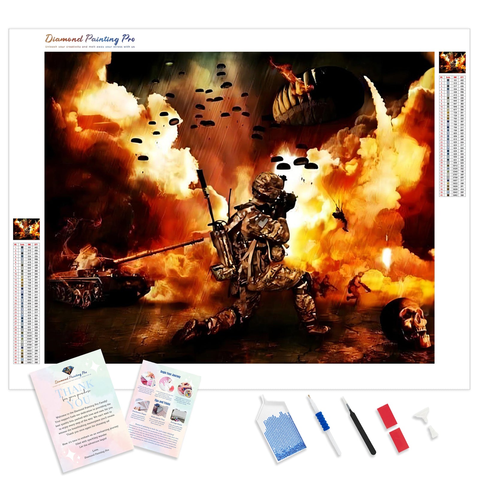 Apocalypse Now | Diamond Painting Kit - Full Drill - Square or Round Diamonds with AB Drills Option