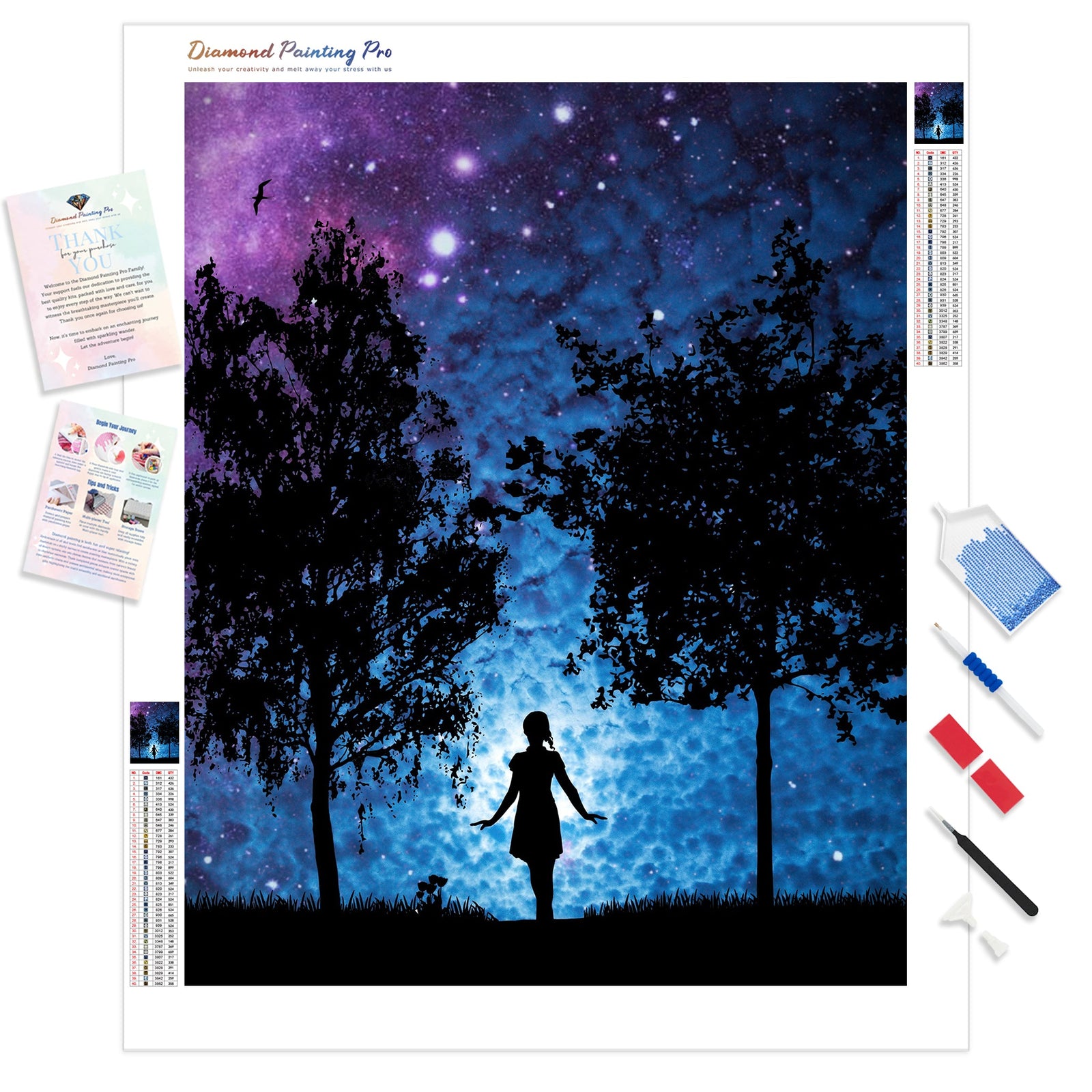 Mystic Moonlight | Diamond Painting Kit - Full Drill - Square or Round Diamonds with AB Drills Option