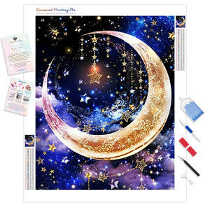 Moon and Stars | Diamond Painting