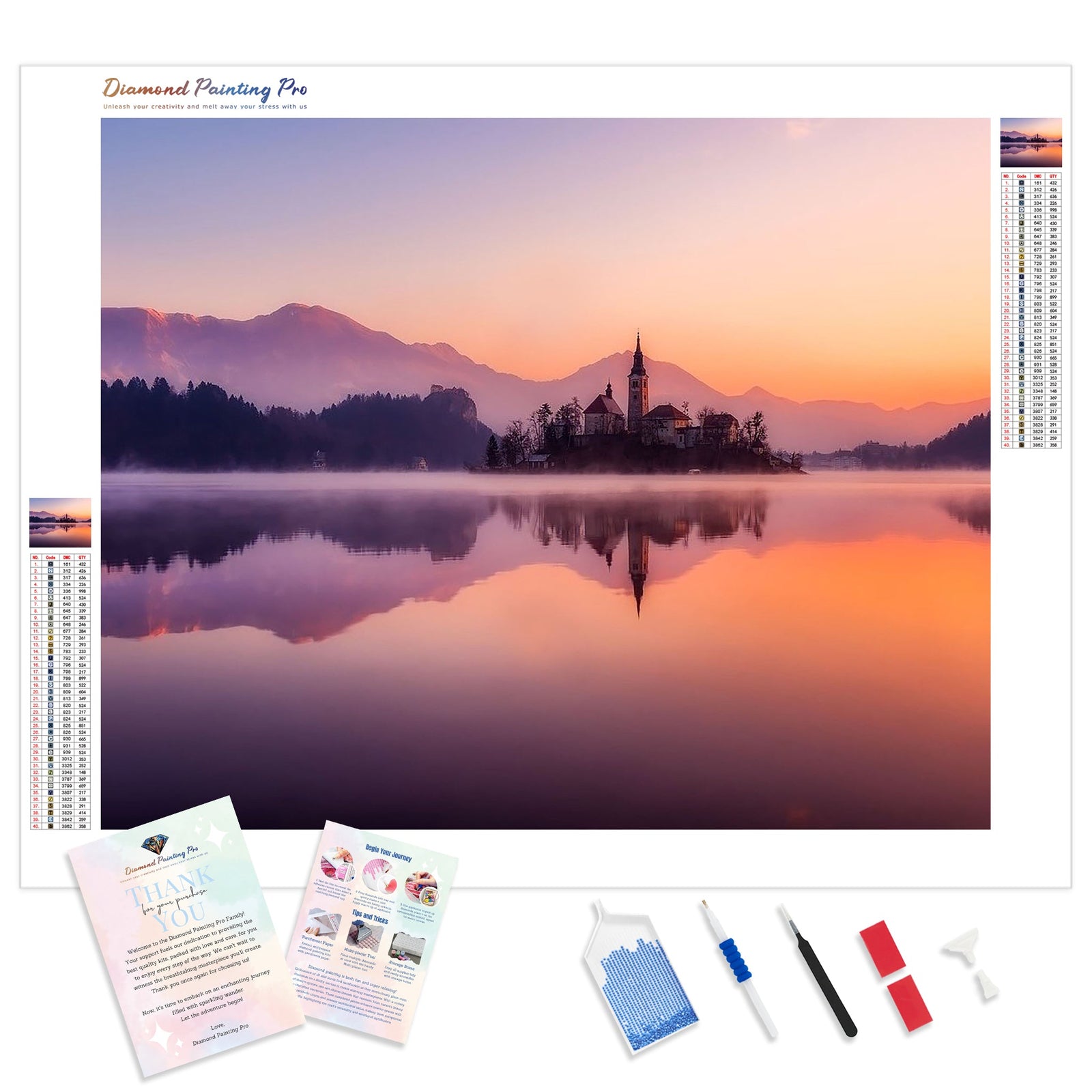 Morning Fog | Diamond Painting Kit - Full Drill - Square or Round Diamonds with AB Drills Option