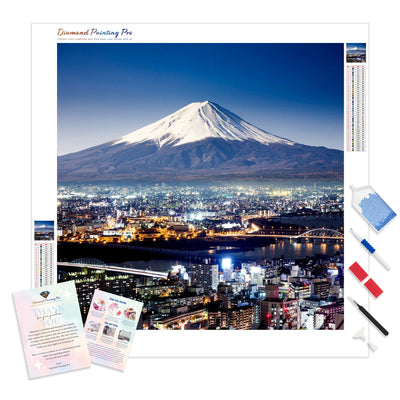 Mount Fuji Night | Diamond Painting Kit - Full Drill - Square or Round Diamonds with AB Drills Option