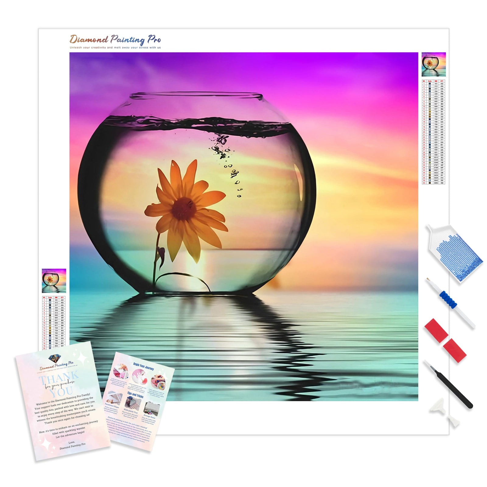 Ocean Reflection | Diamond Painting Kit - Full Drill - Square or Round Diamonds with AB Drills Option