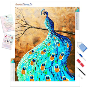 Proud and Graceful Peacock | Diamond Painting