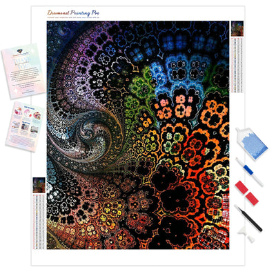 Rainbow Mandala | Diamond Painting Kit - Full Drill - Square or Round Diamonds with AB Drills Option