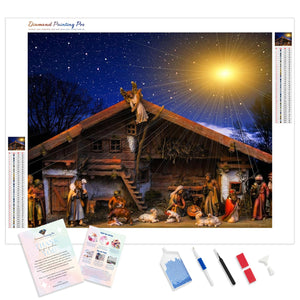 Moonlit Nativity Scene | Diamond Painting