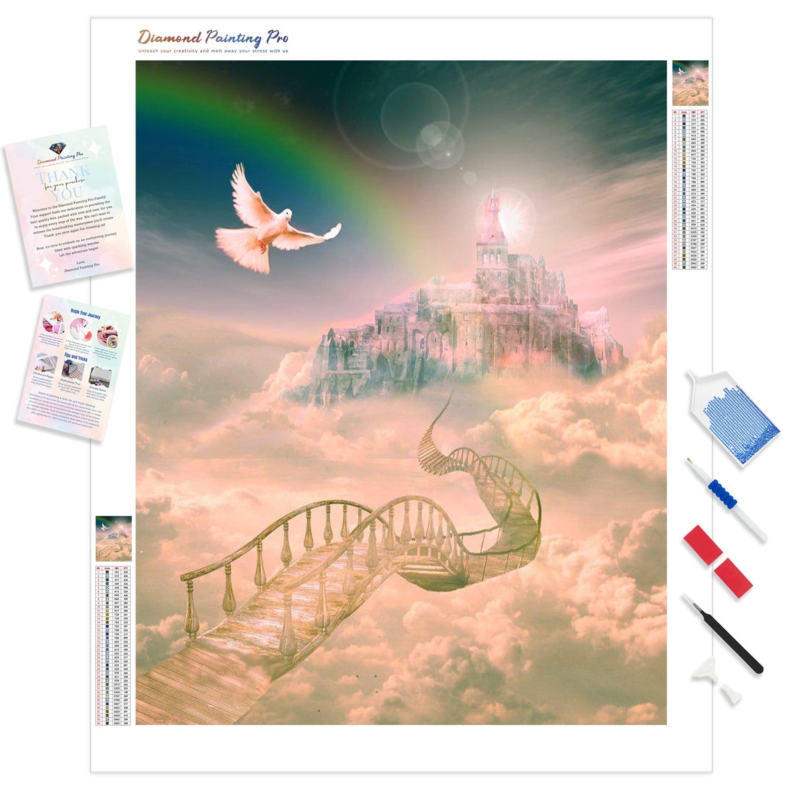 Heaven's Bridge | Diamond Painting Kit - Full Drill - Square or Round Diamonds with AB Drills Option