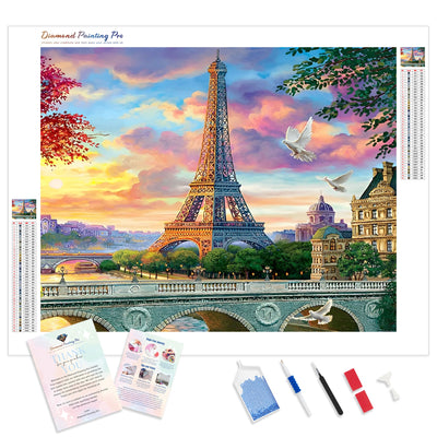 Eiffel Tower Sunset | Diamond Painting