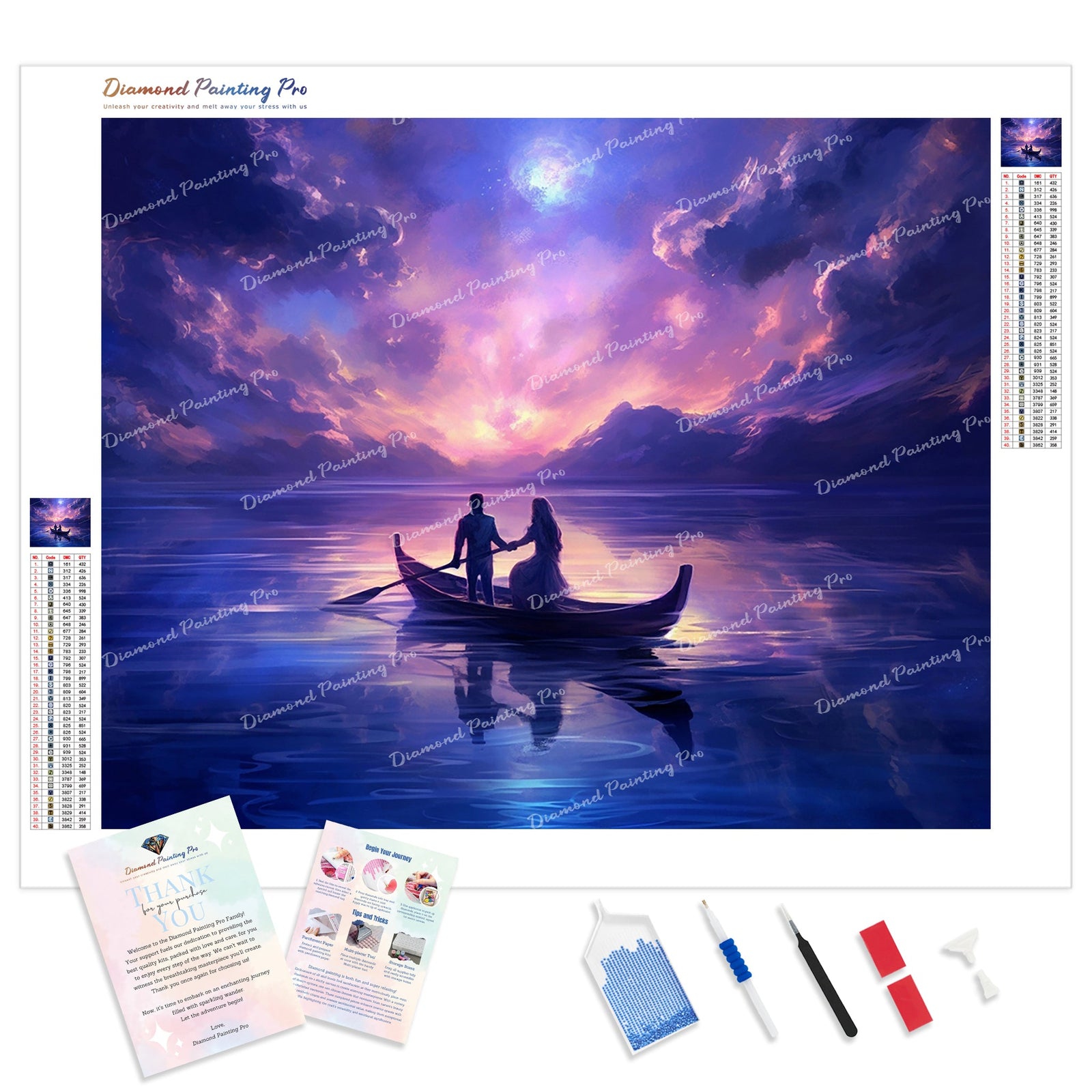 Twilight Voyage | Diamond Painting Kit - Full Drill - Square or Round Diamonds with AB Drills Option