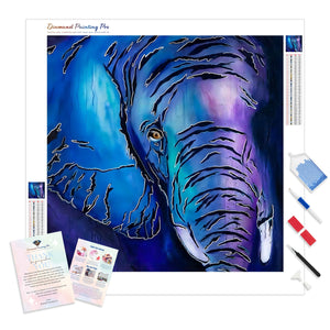 Purple Elephant | Diamond Painting