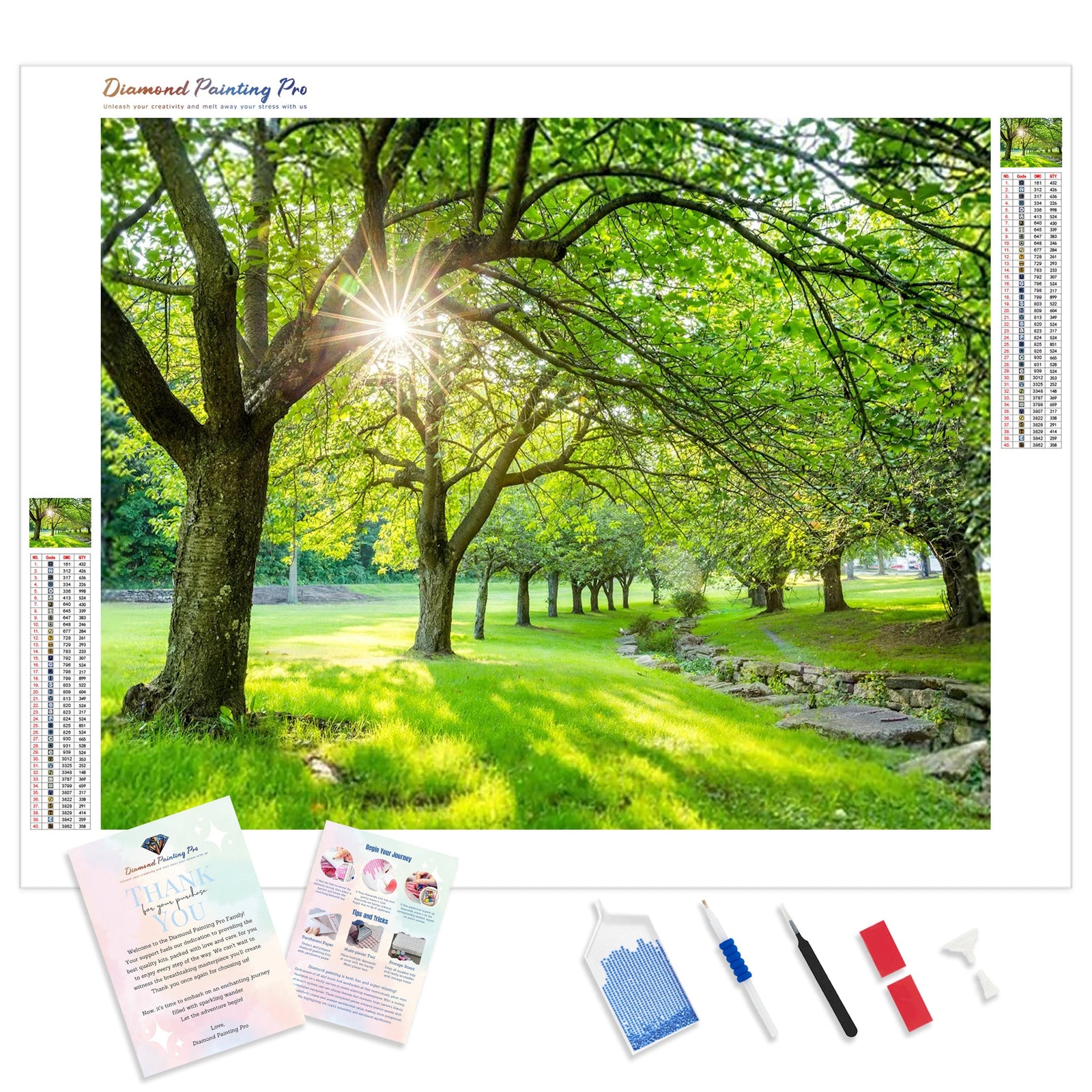 Spring Time | Diamond Painting Kit - Full Drill - Square or Round Diamonds with AB Drills Option