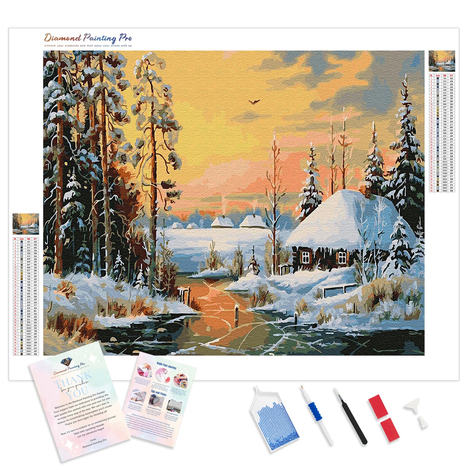 Daybreak | Diamond Painting Kit - Full Drill - Square or Round Diamonds with AB Drills Option