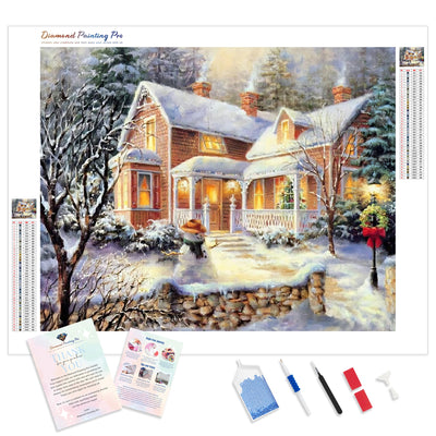 Winter Night | Diamond Painting Kit - Full Drill - Square or Round Diamonds with AB Drills Option