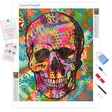 Skull up | Diamond Painting Kit - Full Drill - Square or Round Diamonds with AB Drills Option
