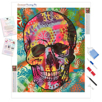 Skull up | Diamond Painting Kit - Full Drill - Square or Round Diamonds with AB Drills Option