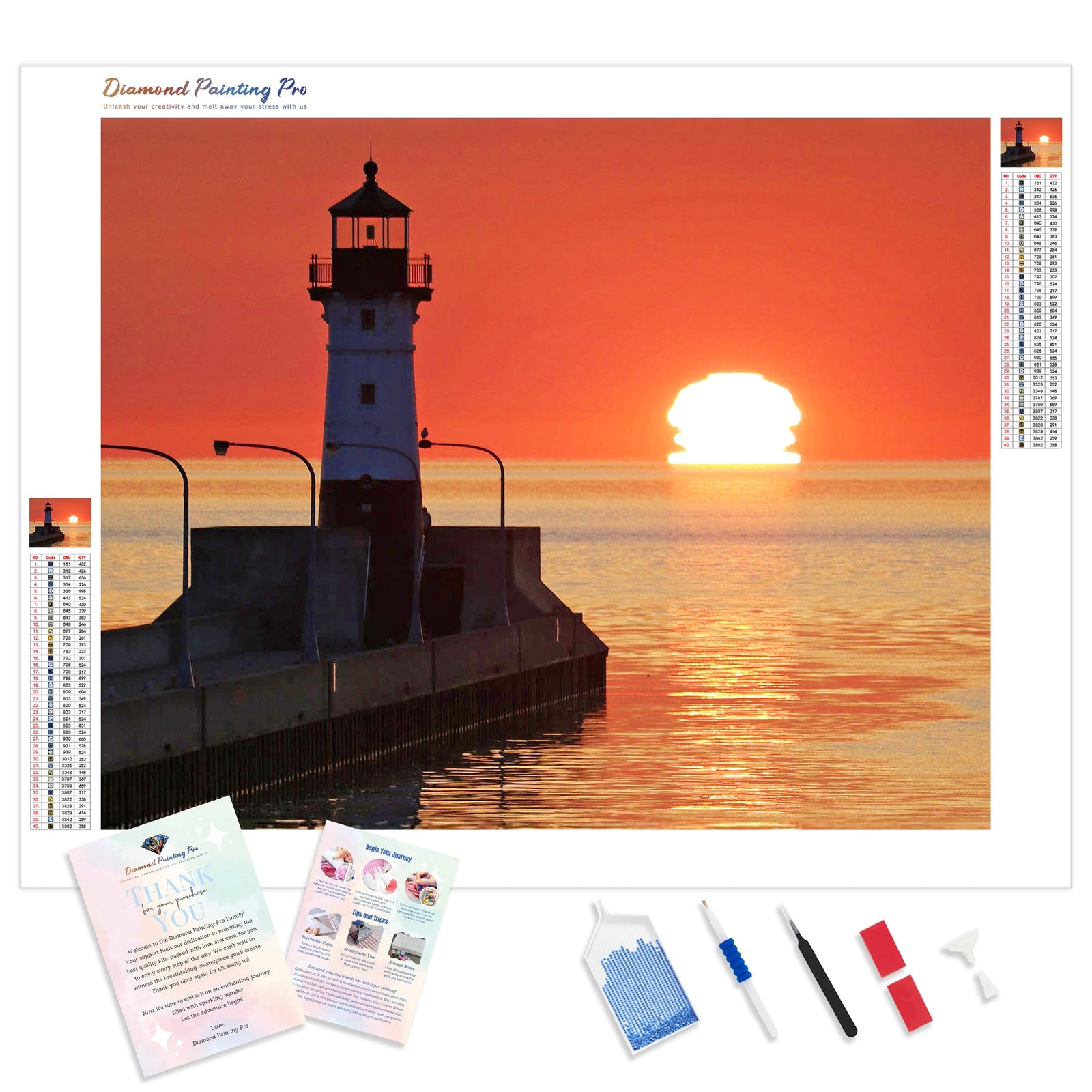 Sunrise Lake Superior Duluth | Diamond Painting Kit - Full Drill - Square or Round Diamonds with AB Drills Option