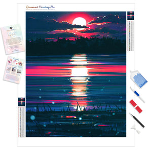 Moonlight Beach Reflection | Diamond Painting