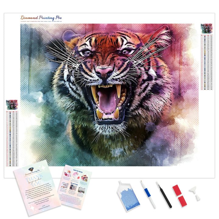 Roaring Tiger | Diamond Painting