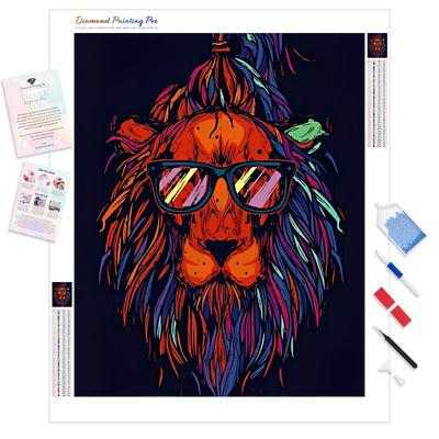 Lion Hipster | Diamond Painting