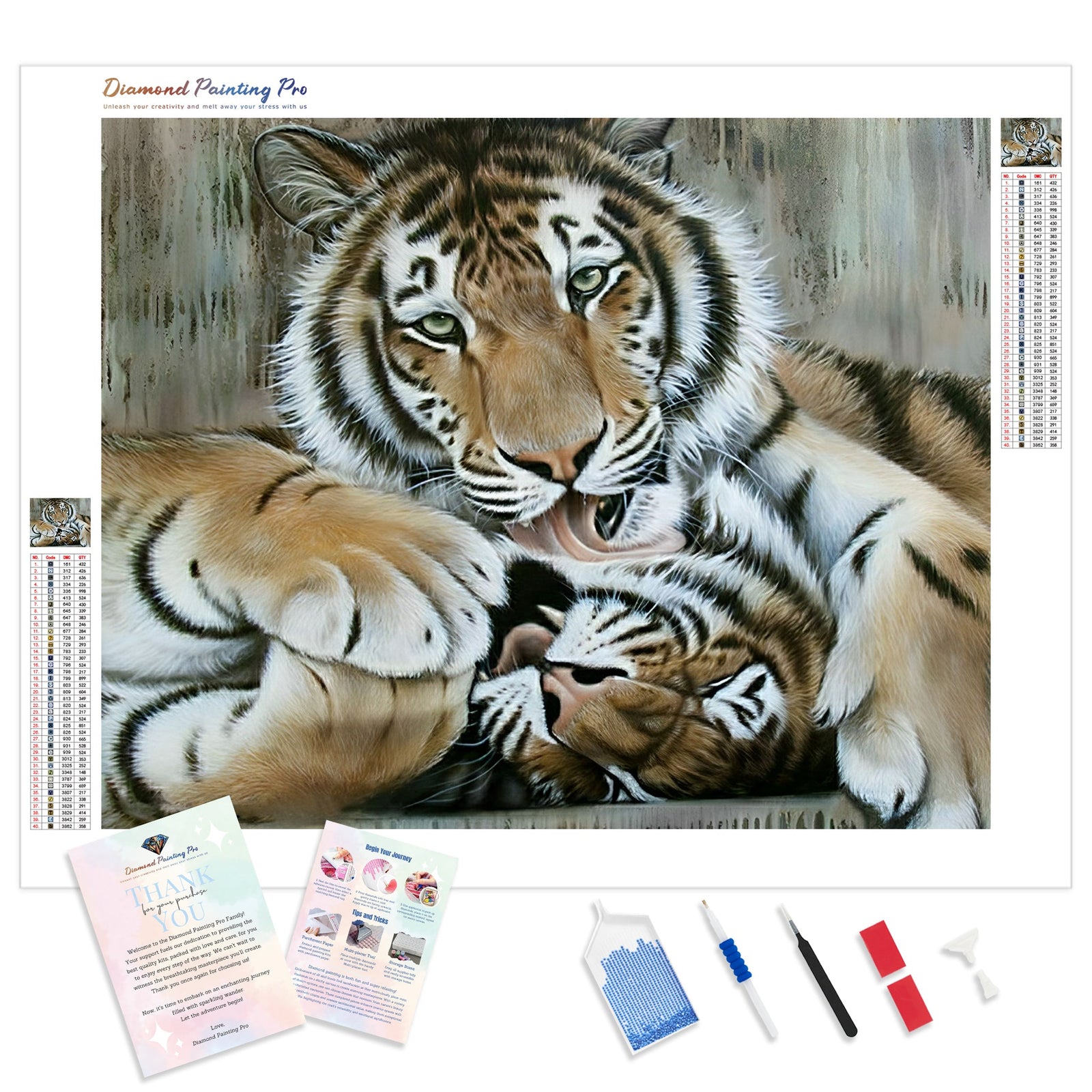 Animal Love | Diamond Painting Kit - Full Drill - Square or Round Diamonds with AB Drills Option