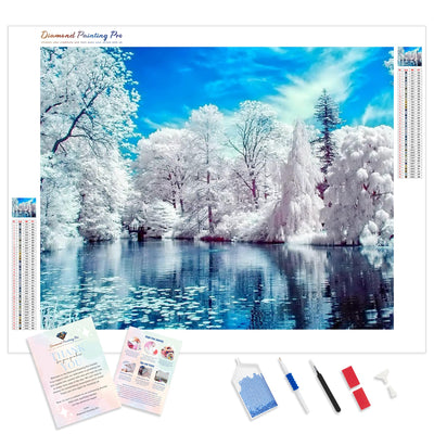 Lake of Frozen Trees | Diamond Painting