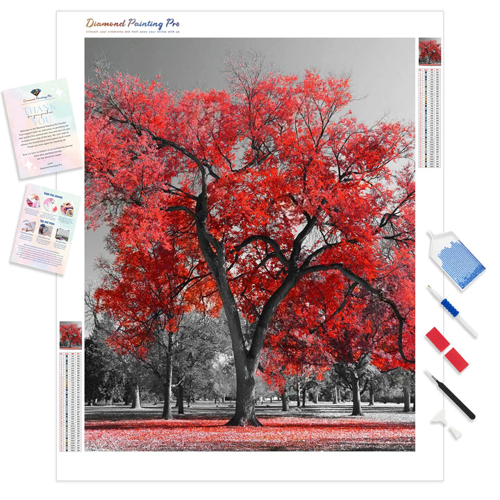 Big Red Tree | Diamond Painting