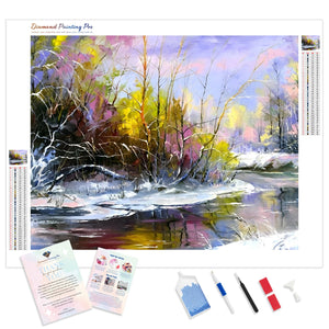 Winter Stream | Diamond Painting