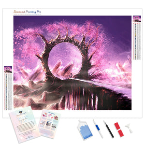 Cherry Blossom Doorway | Diamond Painting