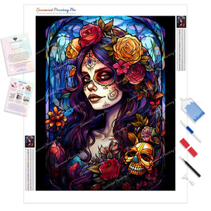 Mosaic Calavera Beauty | Diamond Painting