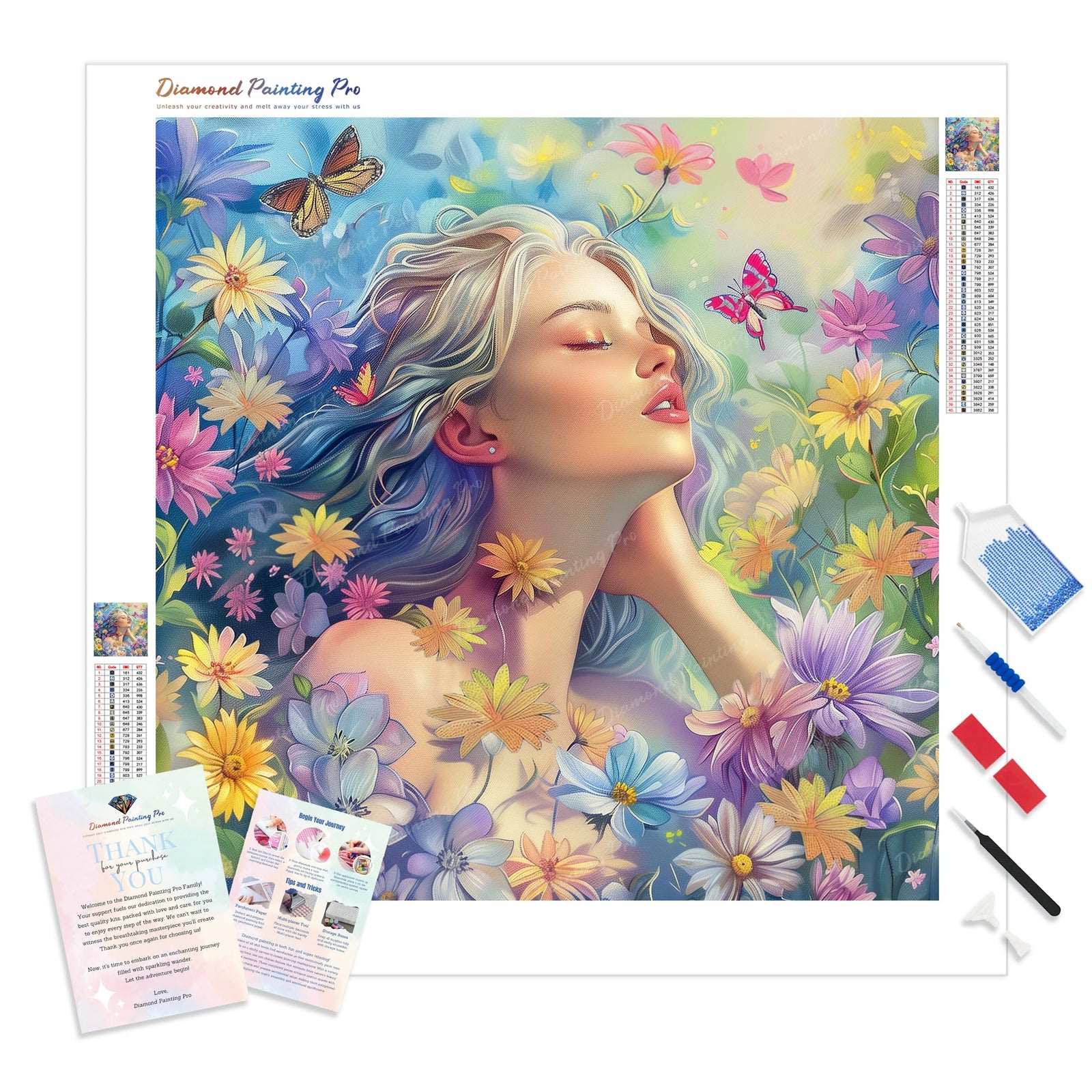 Springtime Symphony | Diamond Painting Kit - Full Drill - Square or Round Diamonds with AB Drills Option