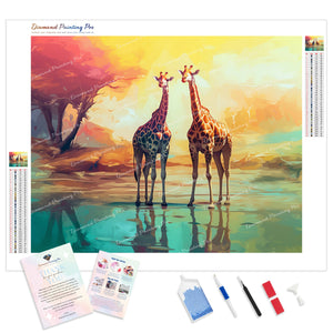 Graceful Giraffes | Diamond Painting