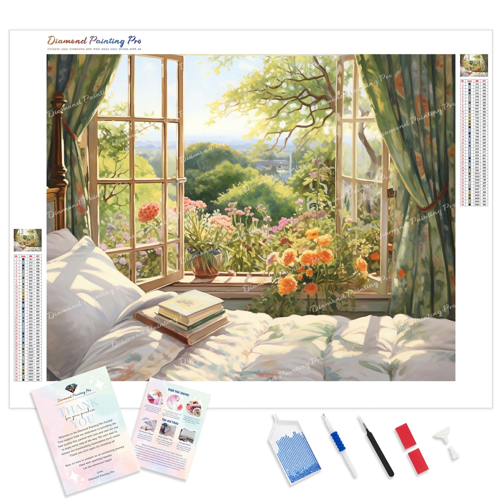 Quilted Retreat | Diamond Painting Kit - Full Drill - Square or Round Diamonds with AB Drills Option