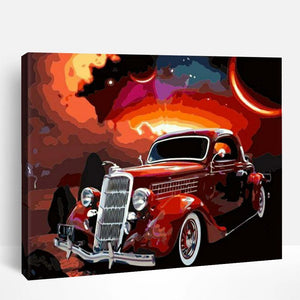 Retro Vintage Car | Paint By Numbers