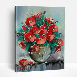 Vase with Poppies | Paint By Numbers