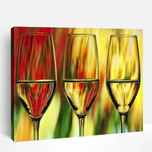 Multicolor Wine Glass | Paint By Numbers