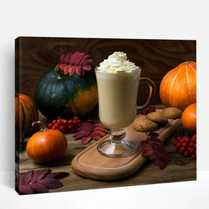 Pumpkin Spice Coffee Latte | Paint By Numbers