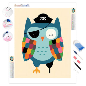 Pirate Owl Adventures | Diamond Painting