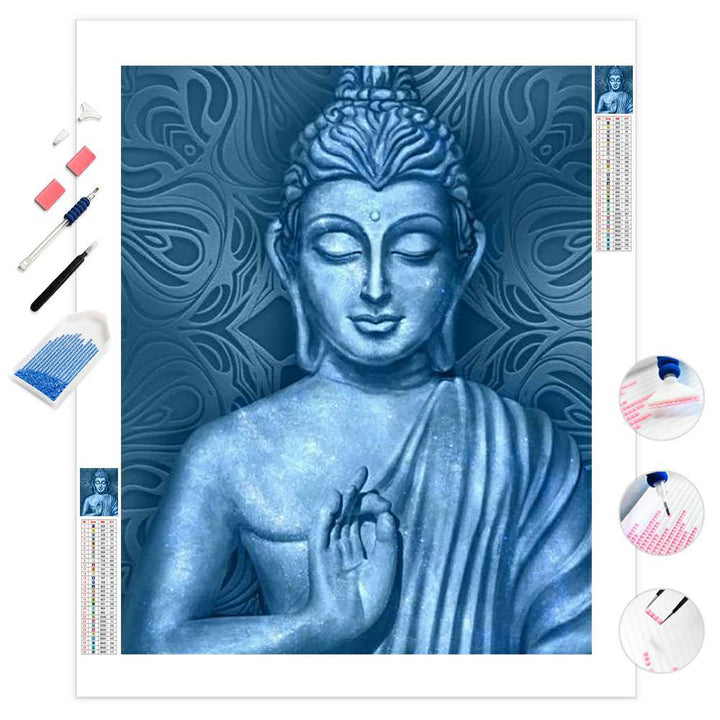 Meditating Blue Buddha | Diamond Painting