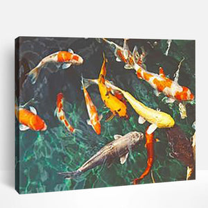 Koi Fish Pond | Paint By Numbers