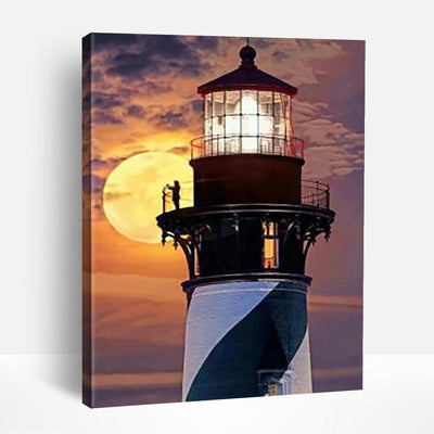 Lighthouse Silhouette | Paint By Numbers