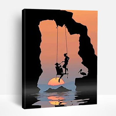 Swinging Silhouette | Paint By Numbers