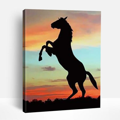 Horse Silhouette | Paint By Numbers