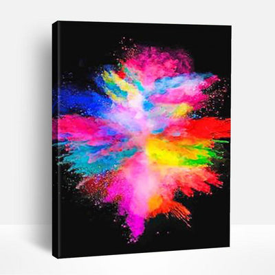 Colorful Explosion Smoke | Paint By Numbers