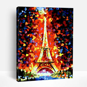 Abstract Eiffel Tower | Paint By Numbers