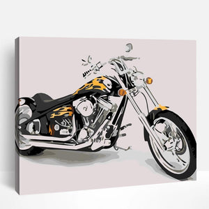 Shiny Motorcycle | Paint By Numbers