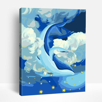 Whale in the Clouds | Paint By Numbers