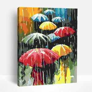 Colorful Umbrellas | Paint By Numbers