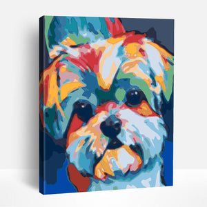 Abstract Littly Dog | Paint By Numbers