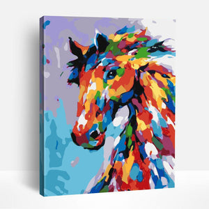 Colorful Painting Horse | Paint By Numbers